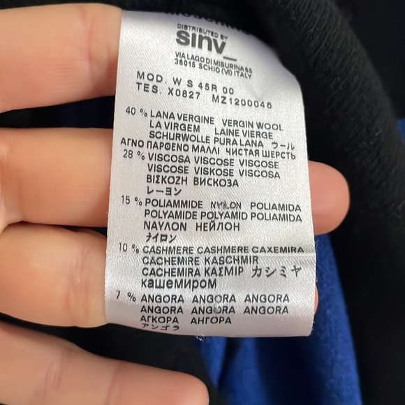 Love Moschino Knitted Dress Blue Black - Picture 11 of 11